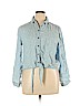 BeachLunchLounge 100% Lyocell Blue Long Sleeve Button-Down Shirt Size XL - photo 1