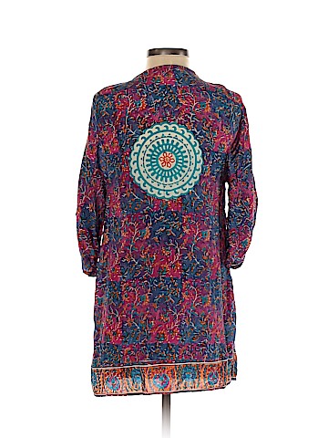 Tolani Short Sleeve Silk Top (view 2)