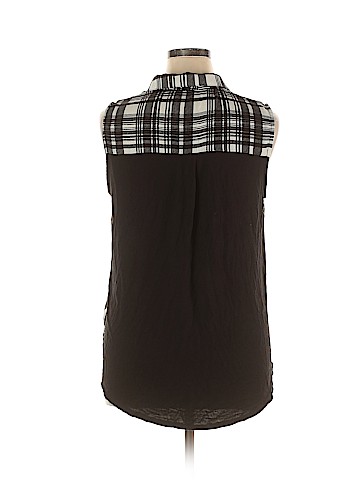Charming Charlie Sleeveless Button-Down Shirt (view 2)