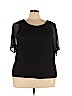 Forever 21 Plus Black Short Sleeve Blouse Size 3X - photo 1