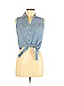 Delia's 100% Cotton Blue Sleeveless Blouse Size M - photo 1