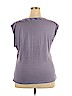Gap Outlet 100% Polyester Purple Short Sleeve Blouse Size XXL - photo 2