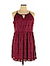 LC Lauren Conrad Burgundy Casual Dress Size XXL - photo 1