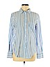 H&M 100% Cotton Blue Long Sleeve Button-Down Shirt Size 6 - photo 1