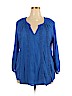 Counterparts Blue 3/4 Sleeve Blouse Size 2X - photo 1