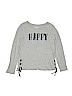 Justice Gray Long Sleeve Top Size 16 - photo 1