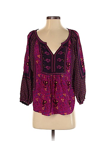 Rebecca Taylor 3/4 Sleeve Silk Top (view 1)