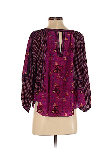 Rebecca Taylor 3/4 Sleeve Silk Top (view 2)