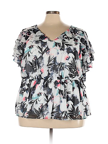 Lane Bryant Short Sleeve Blouse (view 1)