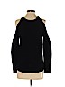 Ramy Brook 100% Merino Wool Black Wool Pullover Sweater Size XS - photo 2
