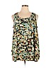 Harper & Liv 100% Polyester Green Sleeveless Blouse Size 1X - photo 1