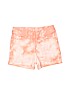 E. Land 100% Cotton Orange Denim Shorts Size 6 - photo 1