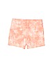 E. Land 100% Cotton Orange Denim Shorts Size 6 - photo 2