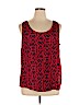 Faded Glory 100% Polyester Red Sleeveless Blouse Size XL - photo 1