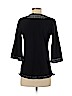 Lucky Brand 100% Cotton Black 3/4 Sleeve Top Size S - photo 2