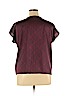 Forever 21 Contemporary 100% Polyester Burgundy Short Sleeve Blouse Size XL - photo 2
