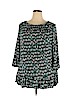 Meri Skye Black 3/4 Sleeve Top Size 2X - photo 1