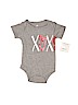 Assorted Brands 100% Cotton Gray Short Sleeve Onesie Size 0-3 mo - photo 1