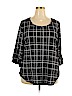 French Laundry Black Short Sleeve Top Size 2X - photo 1