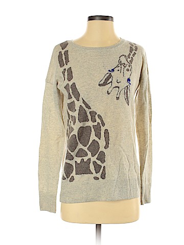 Aqua Cashmere Pullover Sweater (view 1)