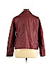 a.n.a. A New Approach 100% Polyurethane Burgundy Faux Leather Jacket Size 1X - photo 2