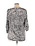 Rebecca Malone Black 3/4 Sleeve Top Size XL - photo 2