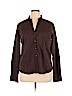 Chico's Brown Long Sleeve Button-Down Shirt Size XL (3) - photo 1