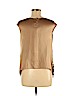 Magaschoni 100% Silk Gold Sleeveless Silk Top Size 6 - photo 2