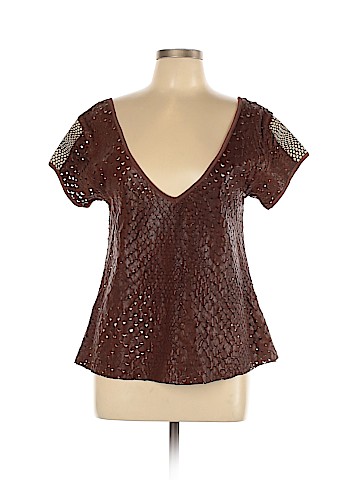 MAURIZIO Leather Top (view 1)