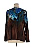 Bob Mackie Blue Long Sleeve Top Size XL - photo 2