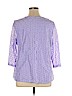 Denim + Company Purple 3/4 Sleeve Top Size XL - photo 2