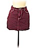 Forever 21 100% Cotton Burgundy Denim Skirt Size L - photo 1