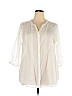 Croft & Barrow 100% Cotton White 3/4 Sleeve Button-Down Shirt Size 2X - photo 1
