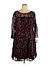 David's Bridal Burgundy Cocktail Dress Size 20 - photo 1