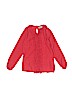 Sophie Catalou 100% Cotton Red Long Sleeve Top Size 6 - photo 1