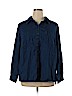 Riders by Lee 100% Cotton Blue Long Sleeve Button-Down Shirt Size 1X - photo 1