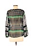 Romeo & Juliet Couture 100% Polyester Green Long Sleeve Blouse Size S - photo 2