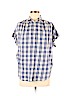 Madewell 100% Cotton Blue Short Sleeve Blouse Size XS - photo 1