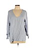 H&M 100% Modal Blue 3/4 Sleeve Blouse Size 10 - photo 1