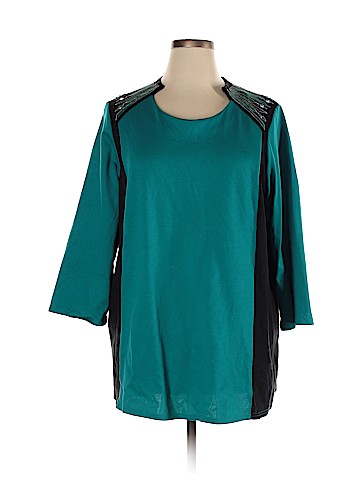 Bob Mackie 3/4 Sleeve Top (view 1)