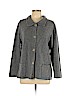 Eileen Fisher Gray Wool Cardigan Size L - photo 1