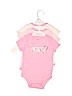 DKNY 100% Cotton Pink Short Sleeve Onesie Size 6-9 mo - photo 2