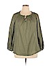 Old Navy 100% Cotton Green 3/4 Sleeve Blouse Size XL - photo 1
