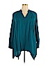 Avenue 100% Viscose Blue Long Sleeve Top Size 18 - 20 Plus - photo 1