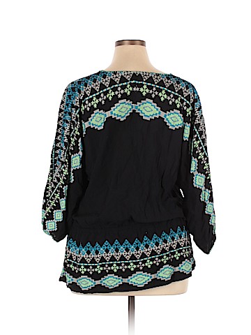 One World 3/4 Sleeve Blouse (view 2)