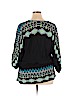 One World 100% Rayon Black 3/4 Sleeve Blouse Size XL - photo 2