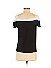 INC International Concepts Black Short Sleeve Top Size S (petite) - photo 2