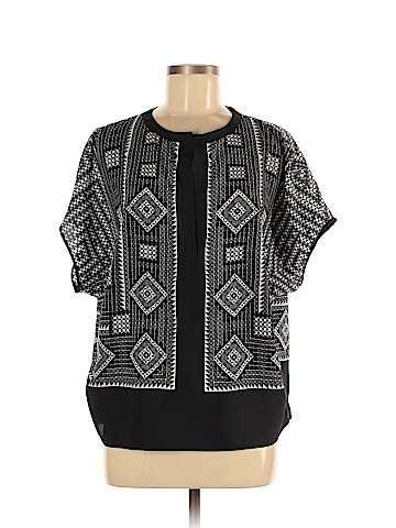 BCBGMAXAZRIA Short Sleeve Blouse (view 1)