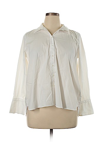 Ann Taylor Long Sleeve Button-Down Shirt (view 1)