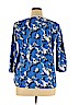 Rafaella Blue 3/4 Sleeve Top Size XXL - photo 2